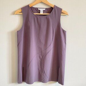 Athleta Violet Purple Tank Top with Cutout Details and Side Slits